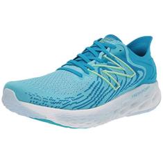 New Balance Fresh Foam masculino, Céu virtual/brilho lima branqueado, 34