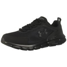 Under Armour Charged Assert 9 Tênis de corrida masculino, Preto (003)/Preto, 41