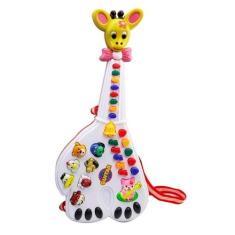Guitarra Musical Infantil Girafa Com Luz A Pilha - Mohnish