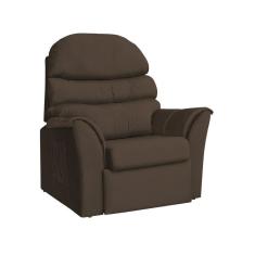 Poltrona Do Papai Reclinável Retrátil - Veludo Marrom
