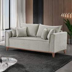 Sofá 4 lugares com Almofadas Porto - Martins Estofados