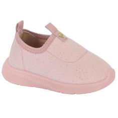 Tenis Menina Molekinha Tecido Gliter Slip On 2723.100-Feminino