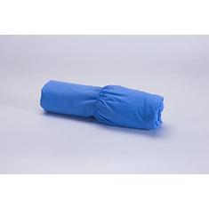 Lençol Avulso Com Elástico Queen Size 100% Algodão Percal 200 Fios Colchão Até 40cm De Altura Azul