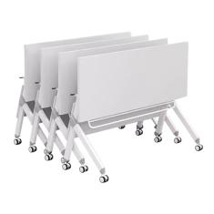 Mesas de Conferência 4 Mesas De Madeira Modernas Para Sala De Conferências, Mesa De Treinamento Dobrável Portátil Móvel Para Reuniões De Escritório, Mesa De Treinamento Para Seminários, Fácil De Monta