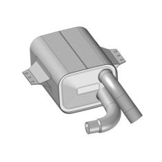 Silencioso Escapamento MB Atego 1315/1418/1518/1718 Até 2011 - Fabbof