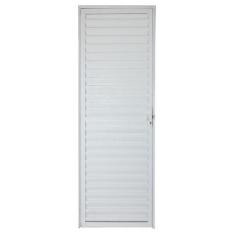 Porta de Alumínio Branco Palheta CMC Modular - Lado Esquerdo - 2.10 (A