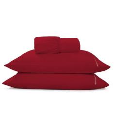 Jogo De Lençol Casal 400 Fios Micropercal 3 Peças Acetinado - Conforto