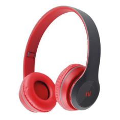 Fone de ouvido bluetooth fm micro sd newlink hs117 vermelho
