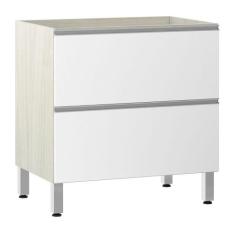 Balcão de Cozinha sem Tampo 80cm Misto 1 Porta Basculante e 1 Gavetão 