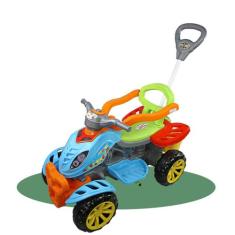 Quadriciclo Infantil De Passeio Com Empurrador Andador Bebê Criança Me