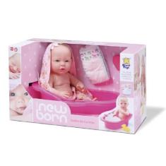 Boneca Diver New Born Banho De Carinho - Divertoys, 0