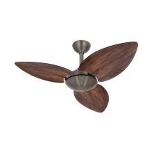 Ventilador Teto Bronze Turbo Winds 3 Pás Madeira Ventax 110V