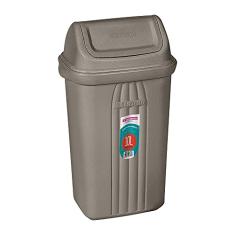 Sanremo - Lixeira Plástica Basculante de 10 Litros, Linha Casablanca