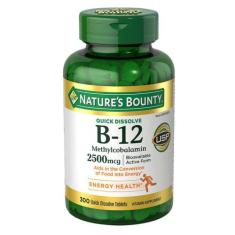Vitamina B-12 2500Mcg Nature's Bounty - 300 Tablets - Usa