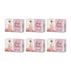Sabonete Alma de Flores 130g Essencia Jasmim-Kit C/6un