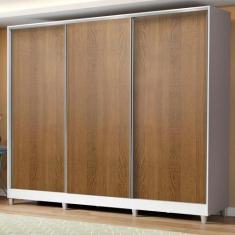 Guarda-Roupa Royale 100% MDF 3 Portas de Correr 8 Pés Madesa