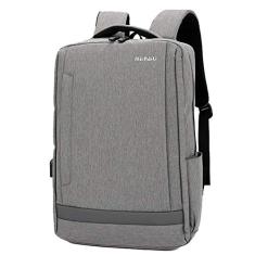 Mochila de ombro de nylon externo USB de carregamento para fone de ouvido mochila bolsa de computador, design de descompressão respirável