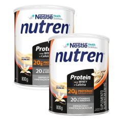 Kit 2 Nutren Protein Baunilha 800g