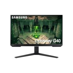 Monitor Gamer Samsung Odyssey G40, 25"/27", FHD, 240 Hz, 1ms, com ajuste de altura, HDMI, DP, Gsync, Freesync, Preto