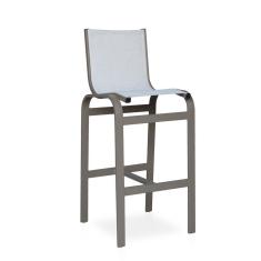 Banqueta Alta Para Balcão, Mesa Bistrô, área Externa - Marrom E Tela Cappuccino