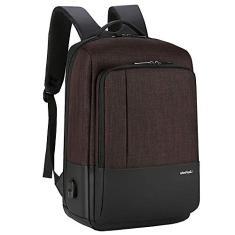 Mochila de ombro à prova d'água de grande capacidade masculina para viagem de negócios multifuncional USB para computador, tecido Oxford de alta densidade, sensação de conforto