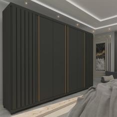 Guarda Roupa Casal 6 Portas 4 Gavetas Absolut New