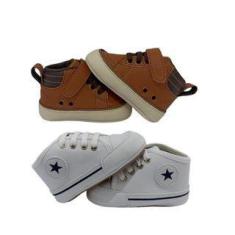 kit 2 pares sapatinho bebê tênis em oferta envio imediato - Bicho De P