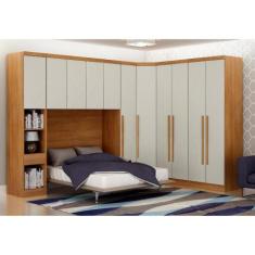 Guarda-Roupa Modulado Casal Safira 005 em MDF com 11 Portas e 7 Gaveta