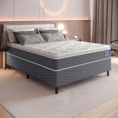 Cama Box Casal Pillow Top D26 138x188x64 Molas Ensacadas Individualmen