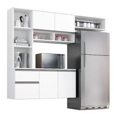 Cozinha Compacta Sol 5 Portas 1 Gav Branco