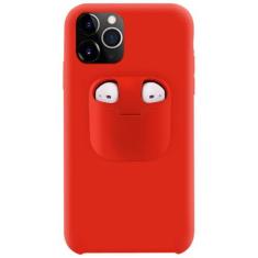 Capa para iPhone 11 Silicone 2 em 1 Suporte para AirPods  - Baú do VIk