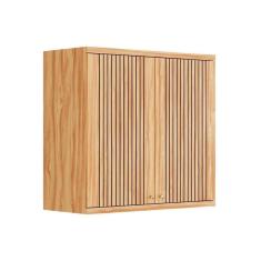 Armário Aéreo Cozinha Modulado Sauvignon Com 2 Portas Frisada 80cm Amendoa - Ronipa