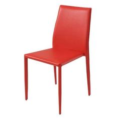 Cadeira Amanda 6606 Em Metal Pvc Vermelha - 30649 - Sun House