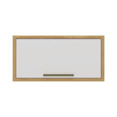 Armário Aéreo De Cozinha Com 1 Porta Basculante 100% Mdf Syrah Rio Doce Amendoa-branco