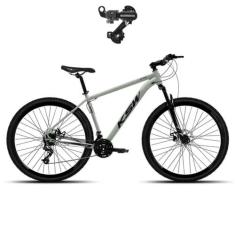 Bicicleta Aro 29 KSW XLT 100 21 Velocidades Aluminio MTB C/ Câmbio Tra