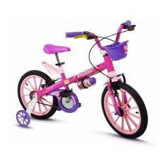 Bicicleta Infantil Nathor Aro16 Menina Top Girls 5 A 8 Anos