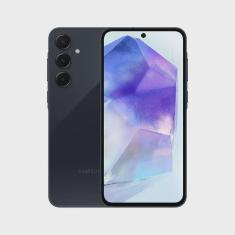Smartphone Samsung Galaxy A55 128GB - Azul Escuro, 5G, Câmera Tripla 50MP + Selfie 32MP, ram 8GB, Tela 6.6