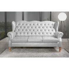 Sofá 3 Lugares Capitonê Vintage Imperador Chesterfield