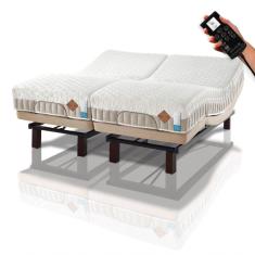 Colchão De Látex Articulado Bege 20cm Solteiro 88x188cm