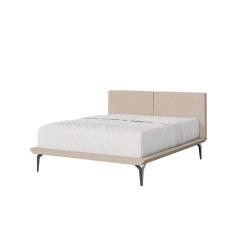 Base Box Cama Japonesa Toquio Casal Com Cabeceira Almofada Linho Bege