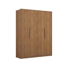 Guarda-Roupa Casal Attore 4 Portas 3 Gavetas Amêndola Touch - Demóbile