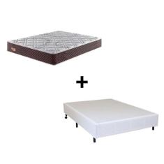Cama Box com Colchão Casal Ecoflex Relax Adorabile - 138x188