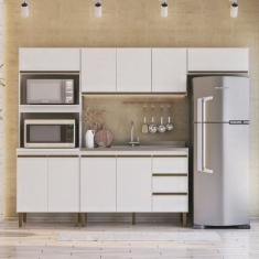 Cozinha Modulada 4 Peças 2 Aéreos 1 Balcão e 1 Torre Quente Margarida
