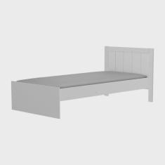 Cama Infantil Babá 100% Mdf Margo Espresso Móveis Branco Brilho