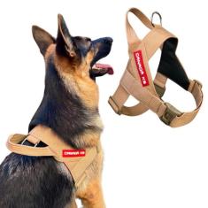 Coleira Peitoral Estriado para Cachorro - Modelo Estriado Tamanho G - 