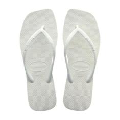 Chinelo Feminino Havaianas REF: SLIM SQUARE, Branco, 37