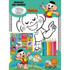 Livro - Turma Da Mônica Diversão Com Adesivos - Cascão
