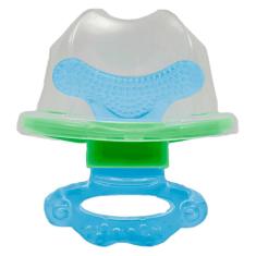 Mordedor com Massageador de Gengiva Buba Baby - Azul