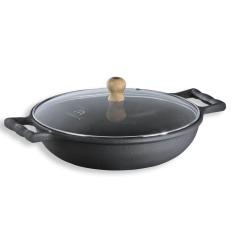 Frigideira Com Alça de Ferro e Tampa De Vidro 2,9 Lts 26 Cm