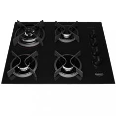 Cooktop Dako Supreme a Gás 4 Bocas Acendimento Automático e Tripla Chama - Preto